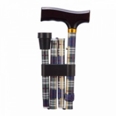 Baston pliabil cu model tartan multicolor Baston pliabil cu model tartan multicolor