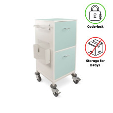 Stație de lucru Bristol Maid, cu două sertare, blocare cu cod, cu depozitare Stație de lucru Bristol Maid, cu două sertare, blocare cu cod, cu depozitare