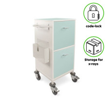 Dulap de depozitare medicală Bristol Maid cu două sertare și blocare cu cod
