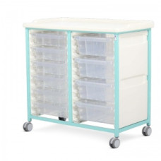 Bristol Maid 465 x 465 x 870 mm Carucior de pansament detasabil (2 rafturi)