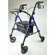 Rollator din aluminiu pliabil, reglabil pe înălțime (albastru) Rollator din aluminiu pliabil, reglabil pe înălțime (albastru)
