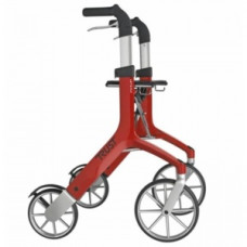 Rollator pliabil din aluminiu Let's Fly Trust Care (roșu)