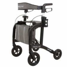 Rollator pliabil Neptune reglabil pe înălțime (negru)