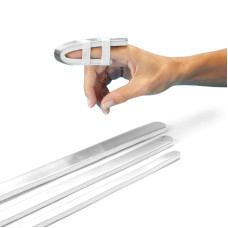 Pachet de 12 atele captusite din aluminiu pentru degete