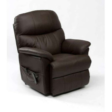 Drive Lars din piele maro dual motor cu ridicare recliner