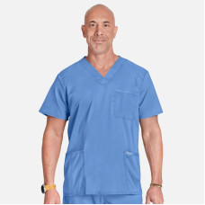 Cherokee Revolution CHWW670 V-Neck Scrub Top (Ciel Blue)