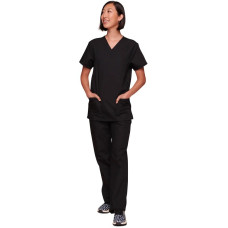 Set de exfoliant medical Cherokee unisex din bumbac polivalent (negru)
