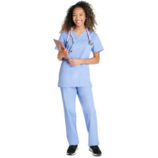 Set de exfoliant medical Cherokee unisex din polibuton (Ciel Blue)