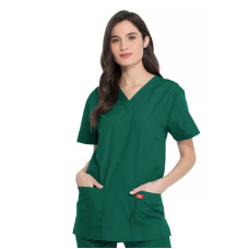 Dickies DKP520C Set de exfoliant medical cu decolteu în V unisex (verde vânător)