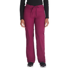 Pantaloni de scrub Dickies EDS Signature cu cordon (roșu vin)