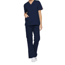 Pantaloni Scrub Dickies EDS Signature cu cordon (albastru marin)