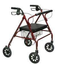 Rollator roșu pentru sarcini grele Drive Medical