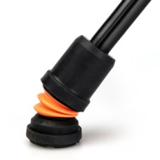 Baston de plimbare pliabil Homecraft negru cu înălțime reglabilă cu manșon Flexyfoot Baston de plimbare pliabil Homecraft negru cu înălțime reglabilă cu manșon Flexyfoot