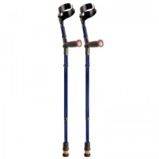 Cârje pentru manșetă închisă cu mâner moale, albastru standard Flexyfoot (pereche) Cârje pentru manșetă închisă cu mâner moale, albastru standard Flexyfoot (pereche)