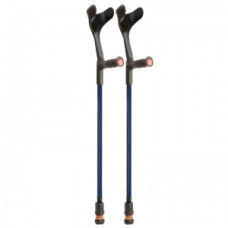 Cârje pentru manșetă deschisă Flexyfoot standard albastru cu mâner moale (pereche) Cârje pentru manșetă deschisă Flexyfoot standard albastru cu mâner moale (pereche)