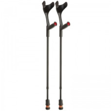 Cârje Flexyfoot Standard Negru Soft-Grip Mâner Deschis (pereche) Cârje Flexyfoot Standard Negru Soft-Grip Mâner Deschis (pereche)