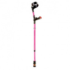 Cârjă dublă reglabilă Flexyfoot Pink Anatomic Grip (mâner dreptace)