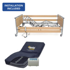 Harvest Woburn Ultimate Bariatric Profiling Bed și Alerta Bariatric 2 Air Pressure Relief Saltea Saver Pack