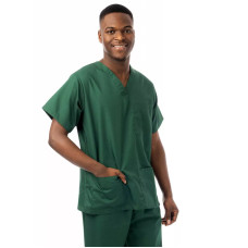 Scrubs Key Scrubs, ușor, unisex, Smart Scrub Top (verde sticla)