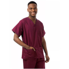Cheie Scrubs, unisex, ușoară, Smart Scrub Top (maro)
