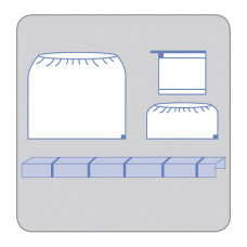 Kit braț C Medline Invisishield transparent de dimensiune completă (pachet de 20)