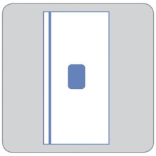 Medline Invisishield Draper vertical transparent de izolare a pacientului (pachet de 10)