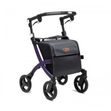 Rollator Rollz Flex 2.0 violet închis cu frână clasică Rollator Rollz Flex 2.0 violet închis cu frână clasică