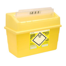 Recipient pentru obiecte ascuțite cu acces protejat Sharpsafe de 24 de litri (pachet de 10)