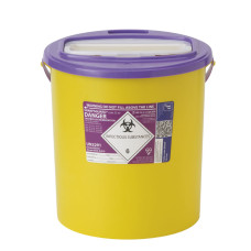 Recipient Sharpsguard Cyto 22L XA pentru obiecte ascuțite de volum mare (cutie de 7)