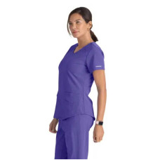 Skechers Breeze SK101 Scrub Top respirabil pentru femei (Grape Purple) Skechers Breeze SK101 Scrub Top respirabil pentru femei (Grape Purple)