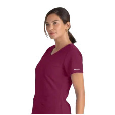 Skechers Breeze SK101 Scrub Top respirabil pentru femei (roșu vin) Skechers Breeze SK101 Scrub Top respirabil pentru femei (roșu vin)