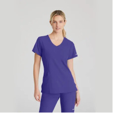 Skechers Reliance Breathable Scrub Top pentru femei (Grape Purple) Skechers Reliance Breathable Scrub Top pentru femei (Grape Purple)