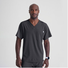 Skechers Structure SK0112 unisex Crossover Scrub Top (Pewter Grey) Skechers Structure SK0112 unisex Crossover Scrub Top (Pewter Grey)