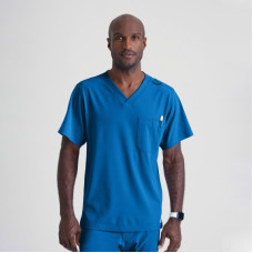 Skechers Structure SK0112 unisex Crossover Scrub Top (albastru regal) Skechers Structure SK0112 unisex Crossover Scrub Top (albastru regal)