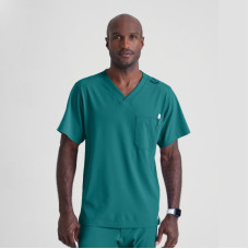 Skechers Structure SK0112 unisex Crossover Scrub Top (teal) Skechers Structure SK0112 unisex Crossover Scrub Top (teal)