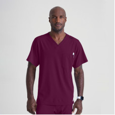 Skechers Structure SK0112 unisex Crossover Scrub Top (roșu vin) Skechers Structure SK0112 unisex Crossover Scrub Top (roșu vin)