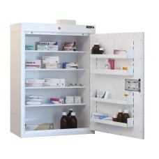 Dulap medical floarea soarelui 85 x 60 x 30 cm cu patru rafturi și tăvi cu patru uși Dulap medical floarea soarelui 85 x 60 x 30 cm cu patru rafturi și tăvi cu patru uși