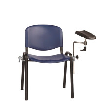 Scaun flobotomie albastru medical floarea soarelui cu sezut si spatar turnat