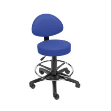 Scaun Sunflower Medical Mid Blue Gas-Lift cu spatar si inel pentru picioare Scaun Sunflower Medical Mid Blue Gas-Lift cu spatar si inel pentru picioare