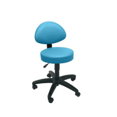 Scaun de ridicare pe gaz Sunflower Medical Sky Blue cu spatar