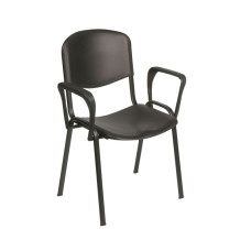 Scaun vizitator Venus Medical Negru cu brate de floarea soarelui Scaun vizitator Venus Medical Negru cu brate de floarea soarelui