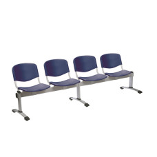 Scaune Venus Visitor Medical Blue Plastic cu 4 secțiuni, cu masă și trei locuri Scaune Venus Visitor Medical Blue Plastic cu 4 secțiuni, cu masă și trei locuri