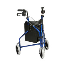 Drive Easy-Fold Steel Tri-Walker (albastru)